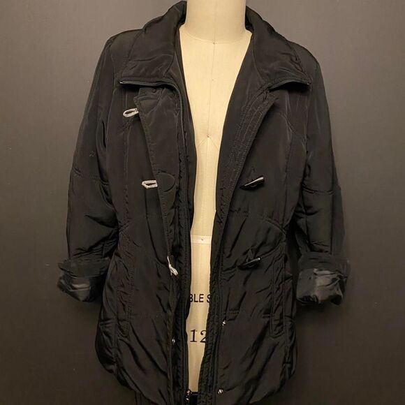 Fs-collection Women's Black Coat - Picture 2 of 6